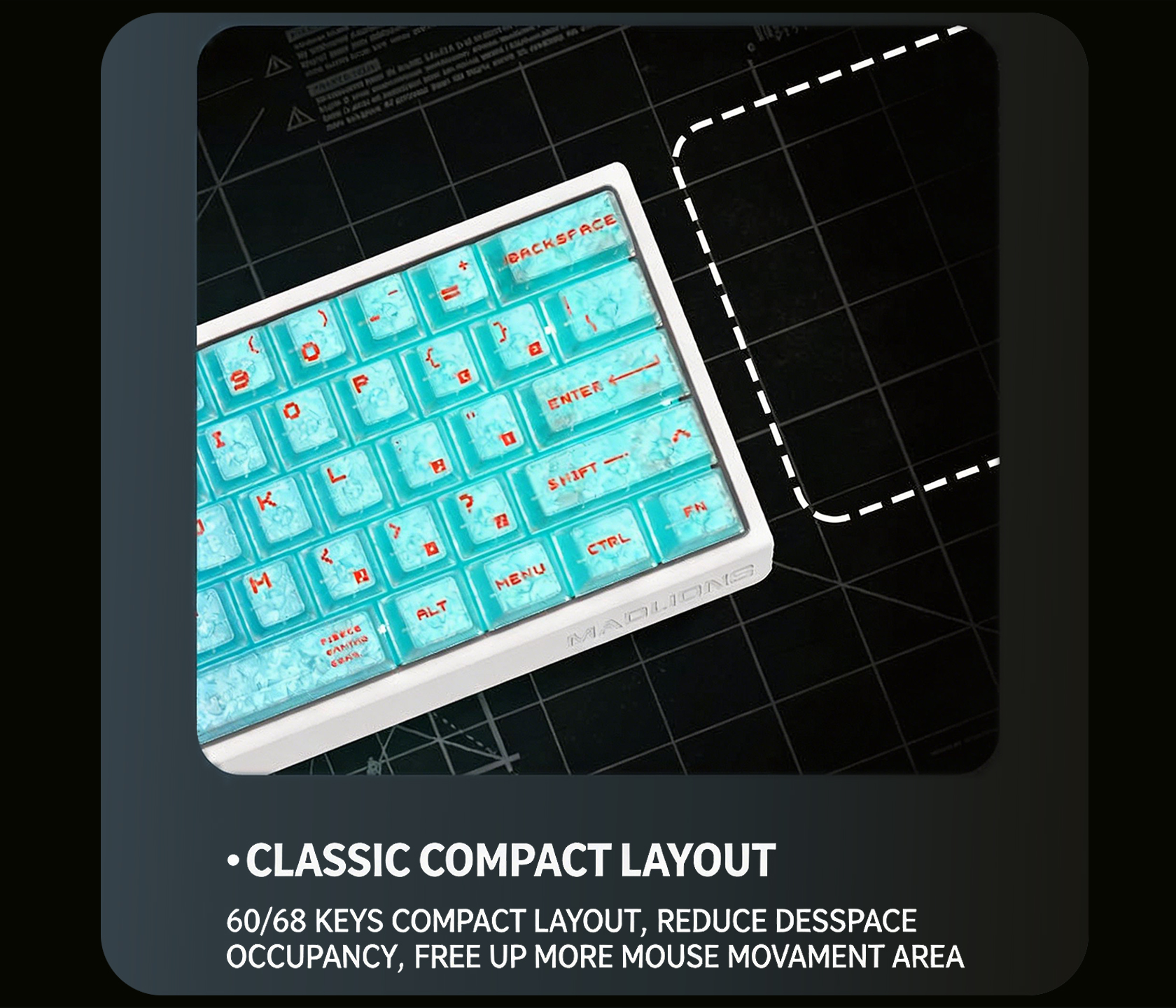 mad60v2-balck Hall Effect Keyboard