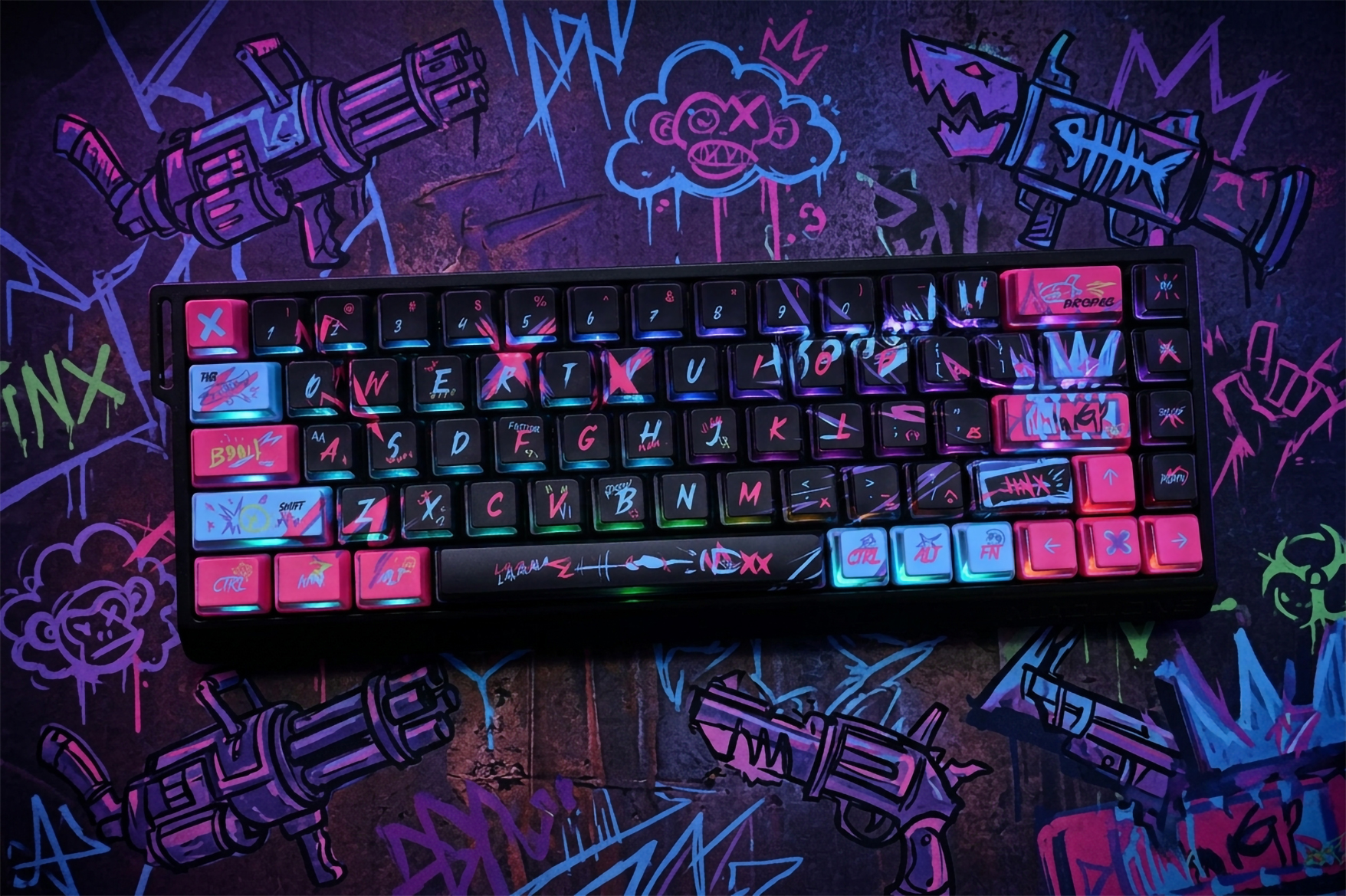 MAD60HE Arcane Jinx Keycaps